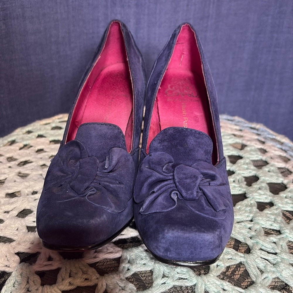 HUSH PUPPIES Luxe Collection Purple Leather